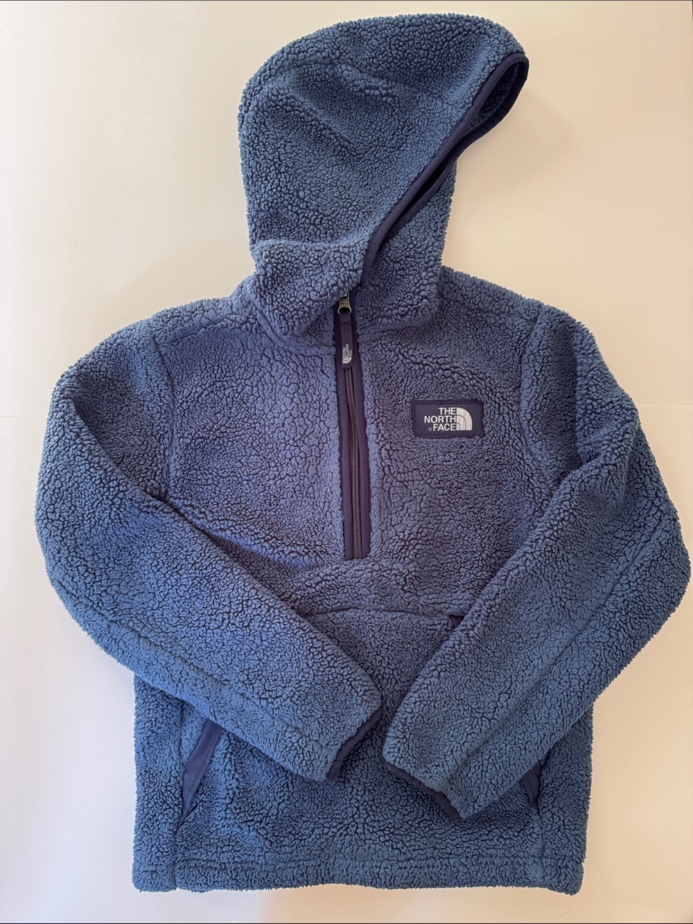 The North Face Kids Blue 1/4 Zip Campshire Pullover Hoodie Size 10/12